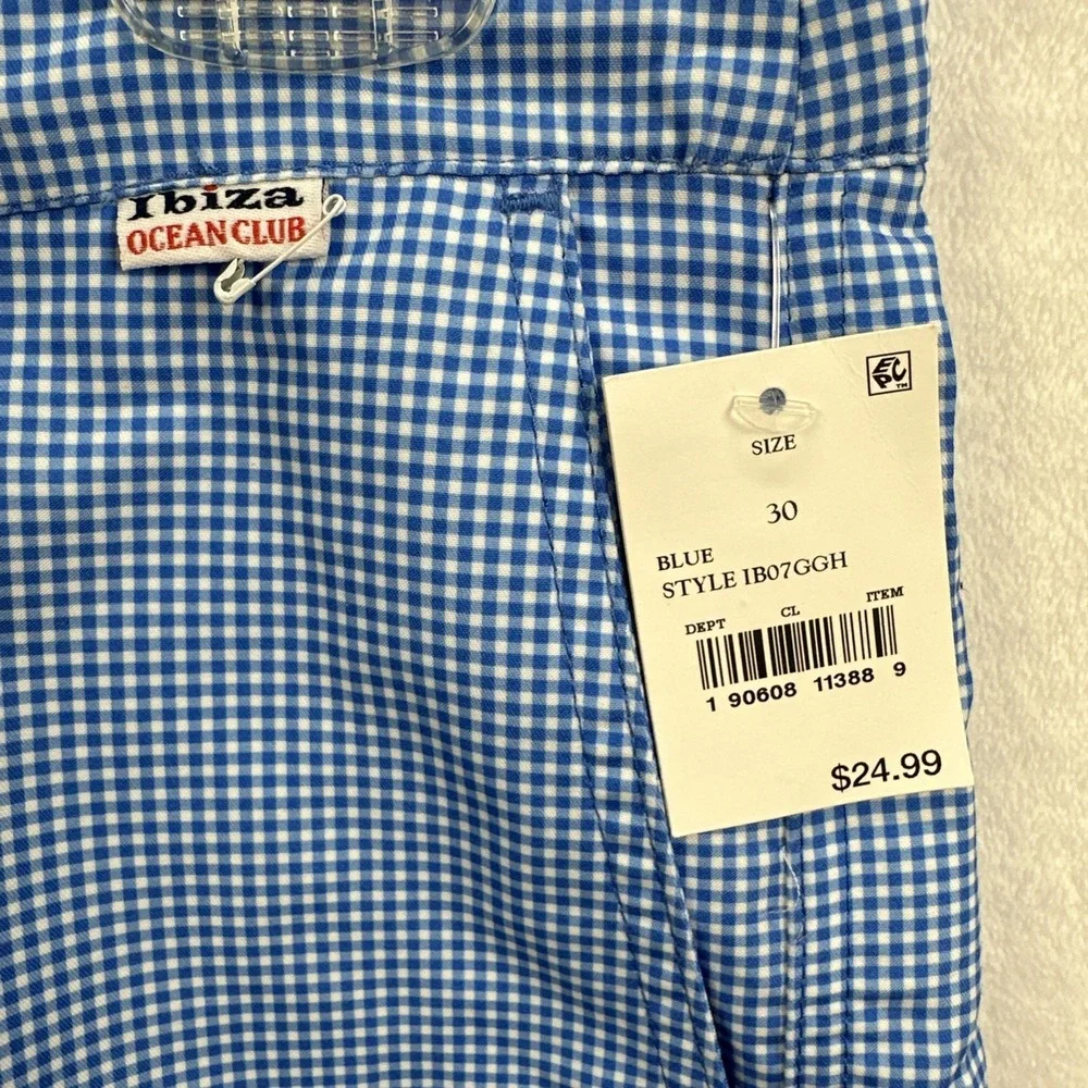 Ibiza Ocean Club Men's Swim Trunks Pockets Blue Shorts NWT Size 30 - Picture 2 of 6